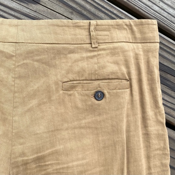 Piazza Sempione Wide Leg High Rise Linen Blend Pants - Picture 8 of 13